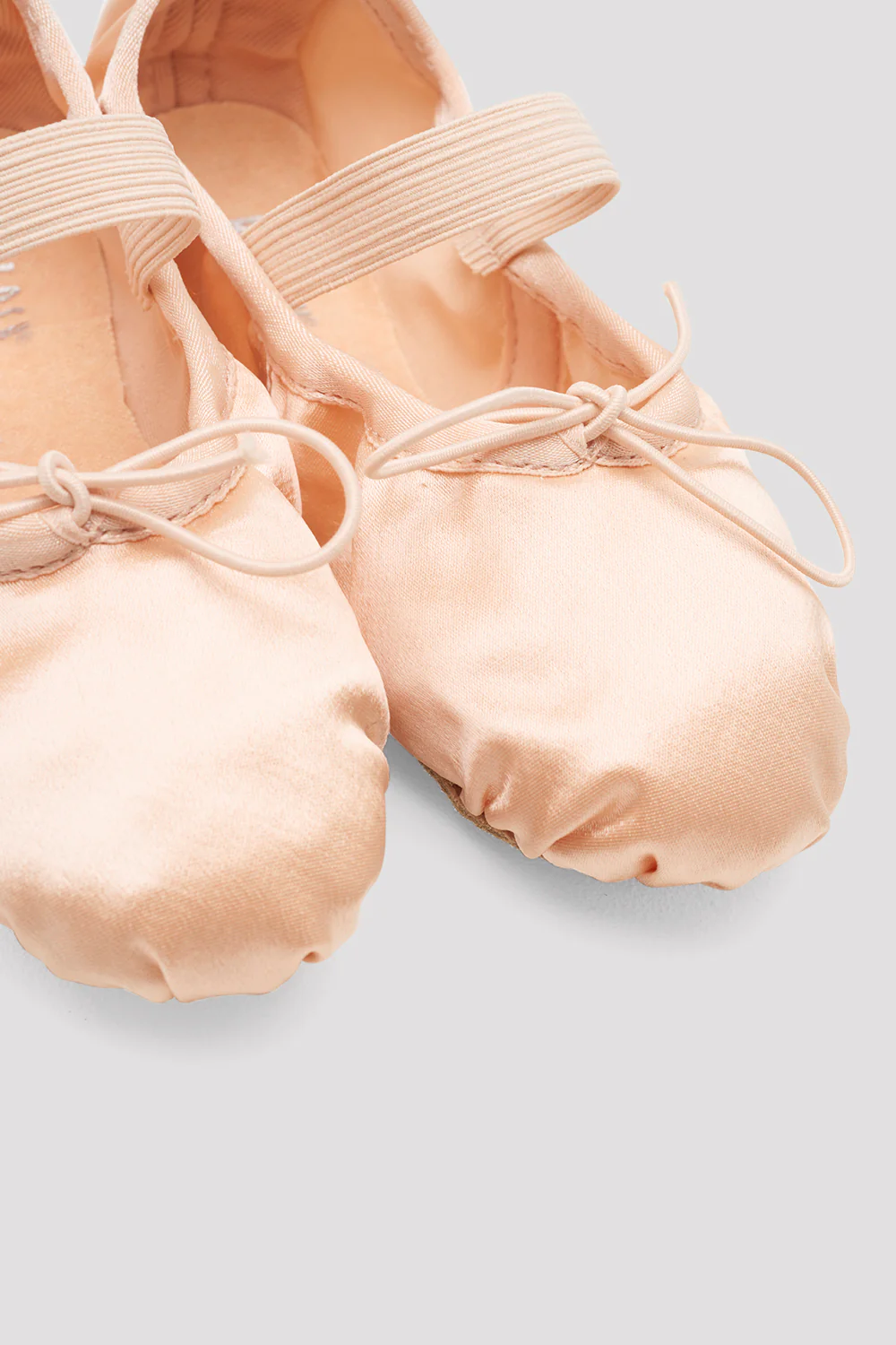 Childrens Stretch Satin Ballet Shoes - Image 5