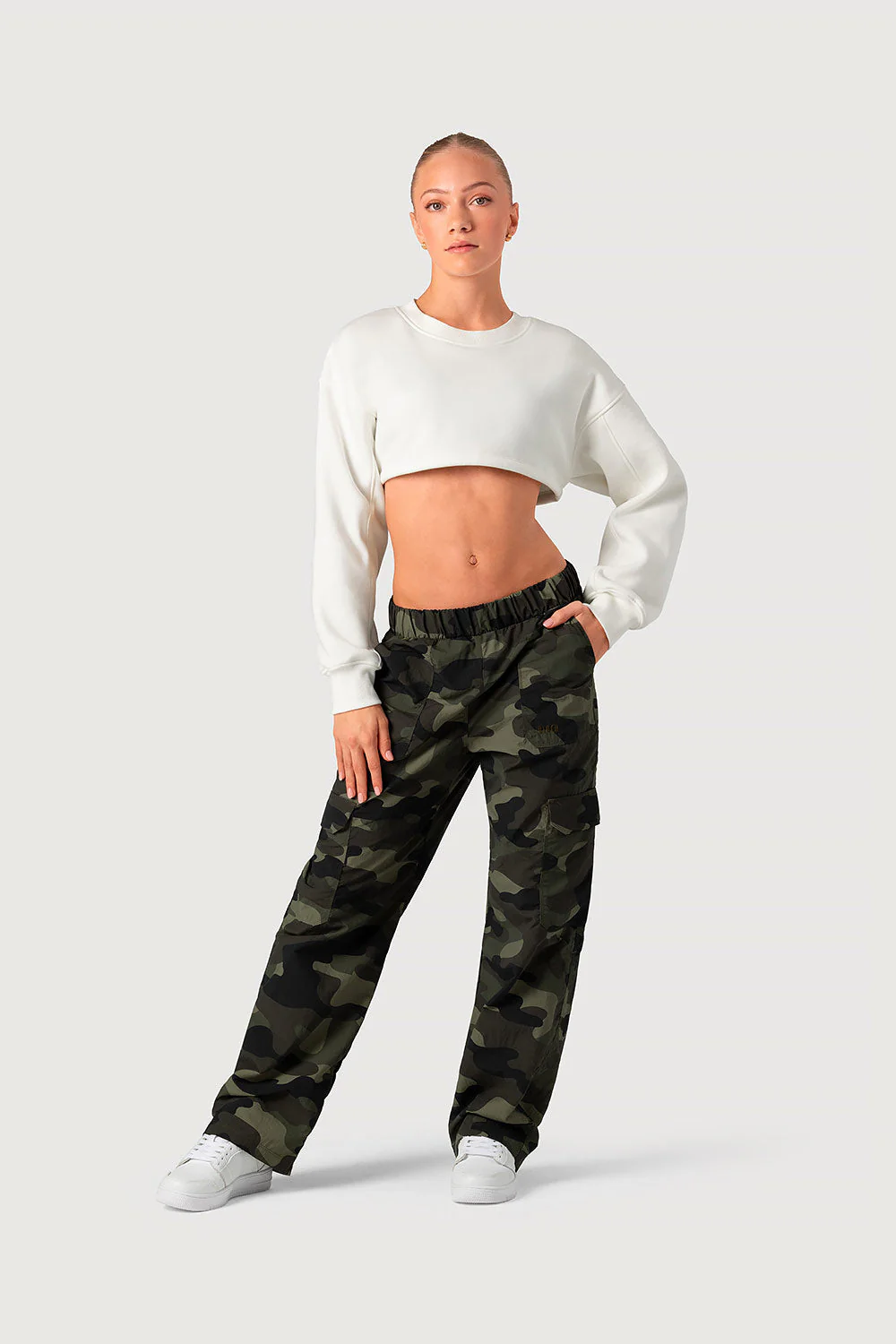 Girls Cropped Bolero Sweat Top - Image 3