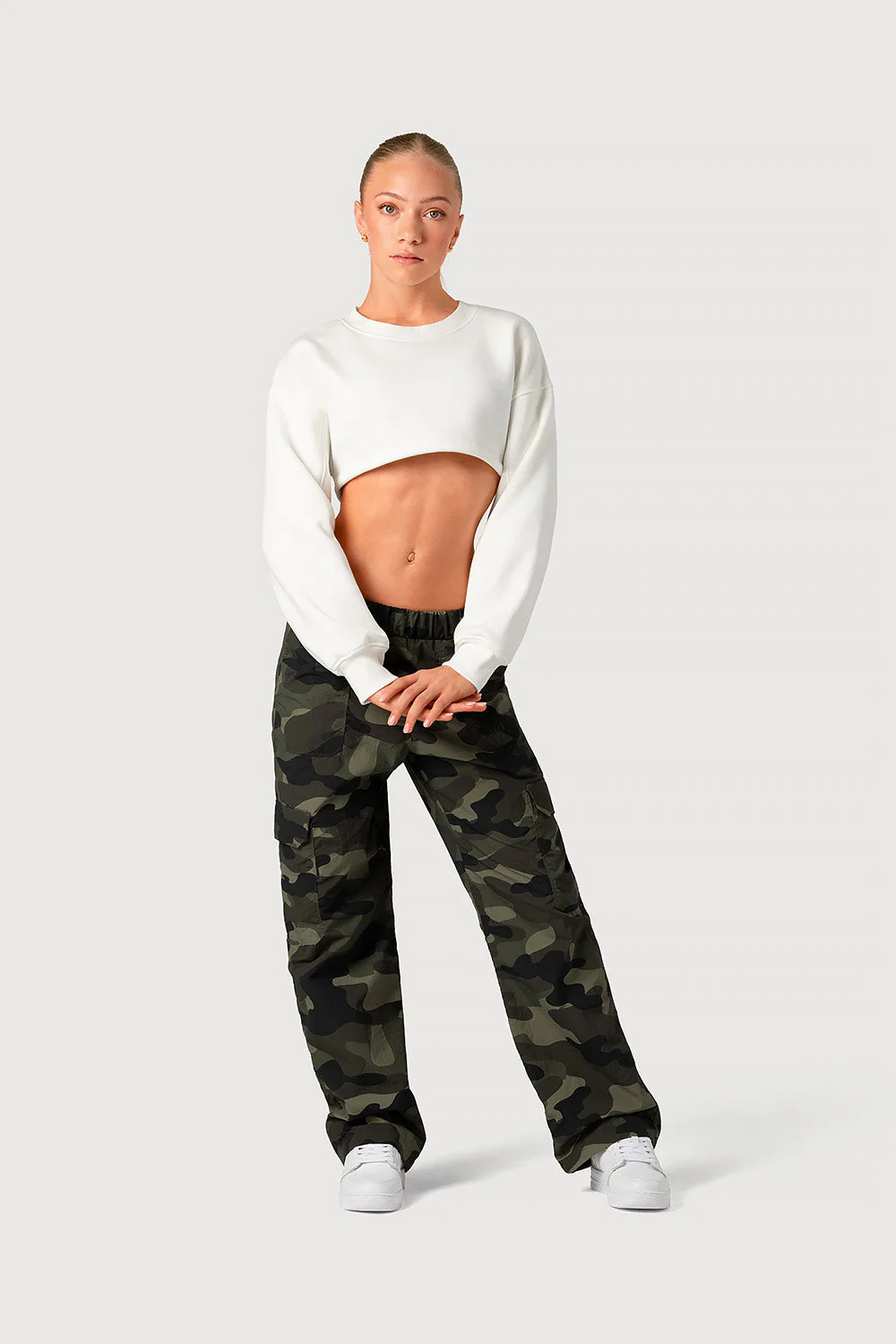 Girls Cropped Bolero Sweat Top - Image 5