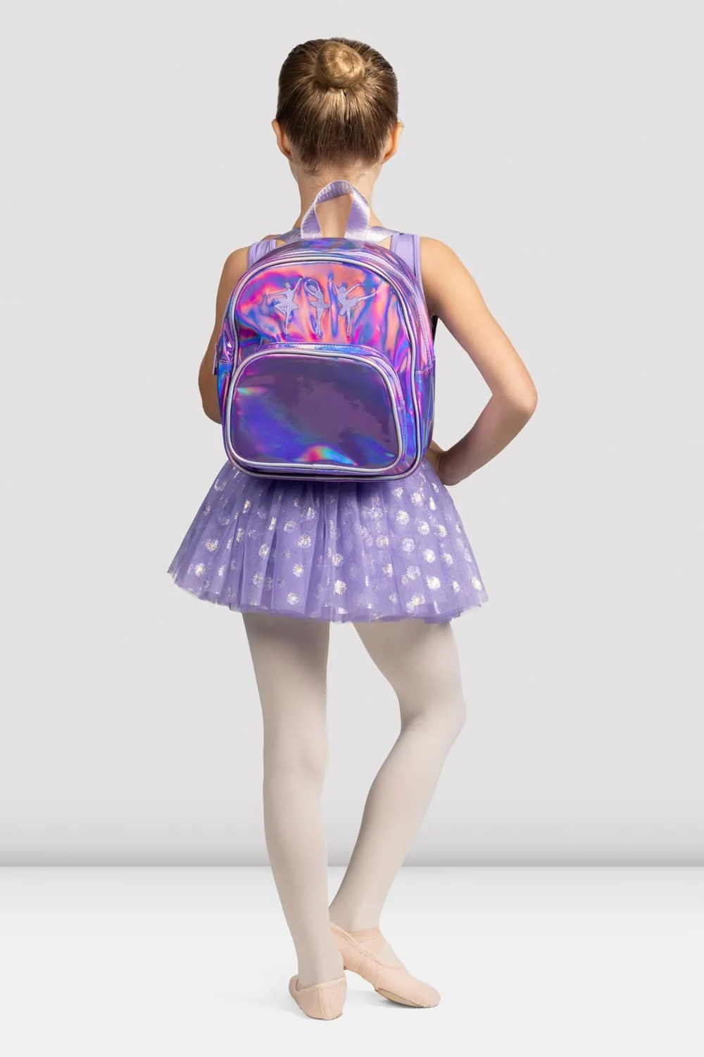 Girls Iridescent Ballerina Backpack - Image 2
