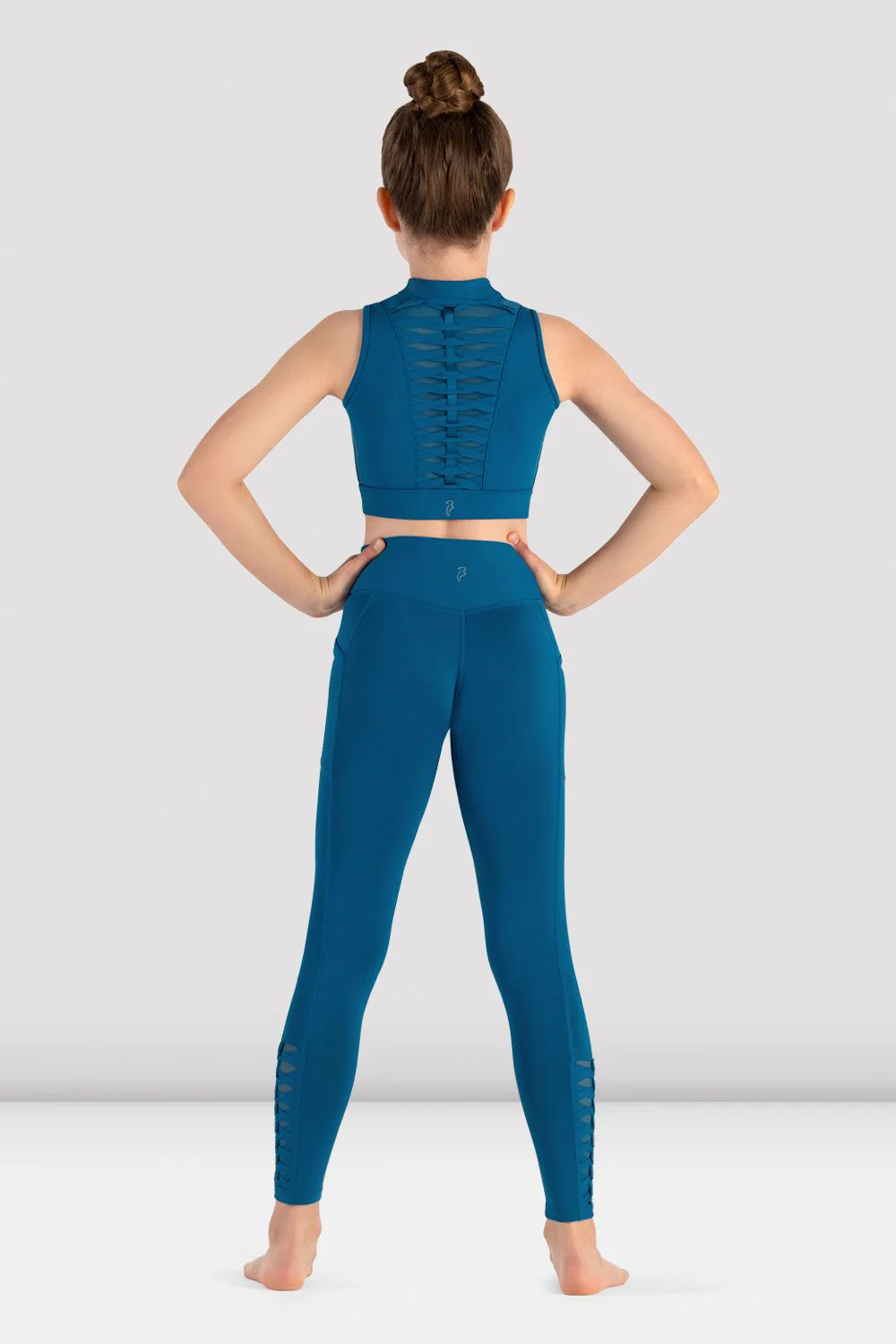 Girls Jacky Zip Front Crop Top - Image 2