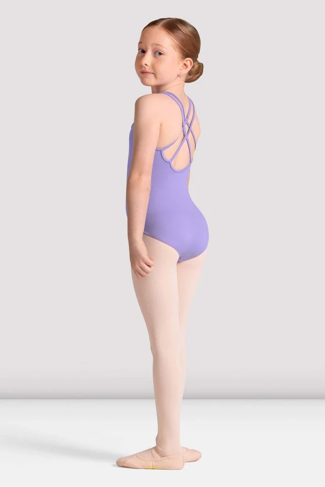 Girls Jade Cross Back Leotard - Image 2