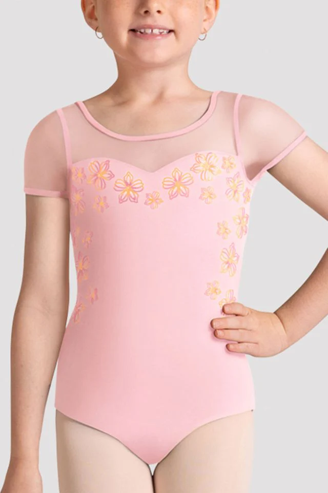 Girls Logan Cap Sleeve Leotard - Image 3