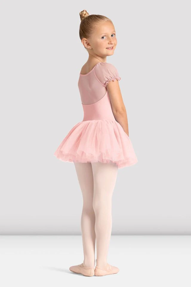 Girls Mirella Celestia Short Sleeve Printed Tutu Dress - Image 2