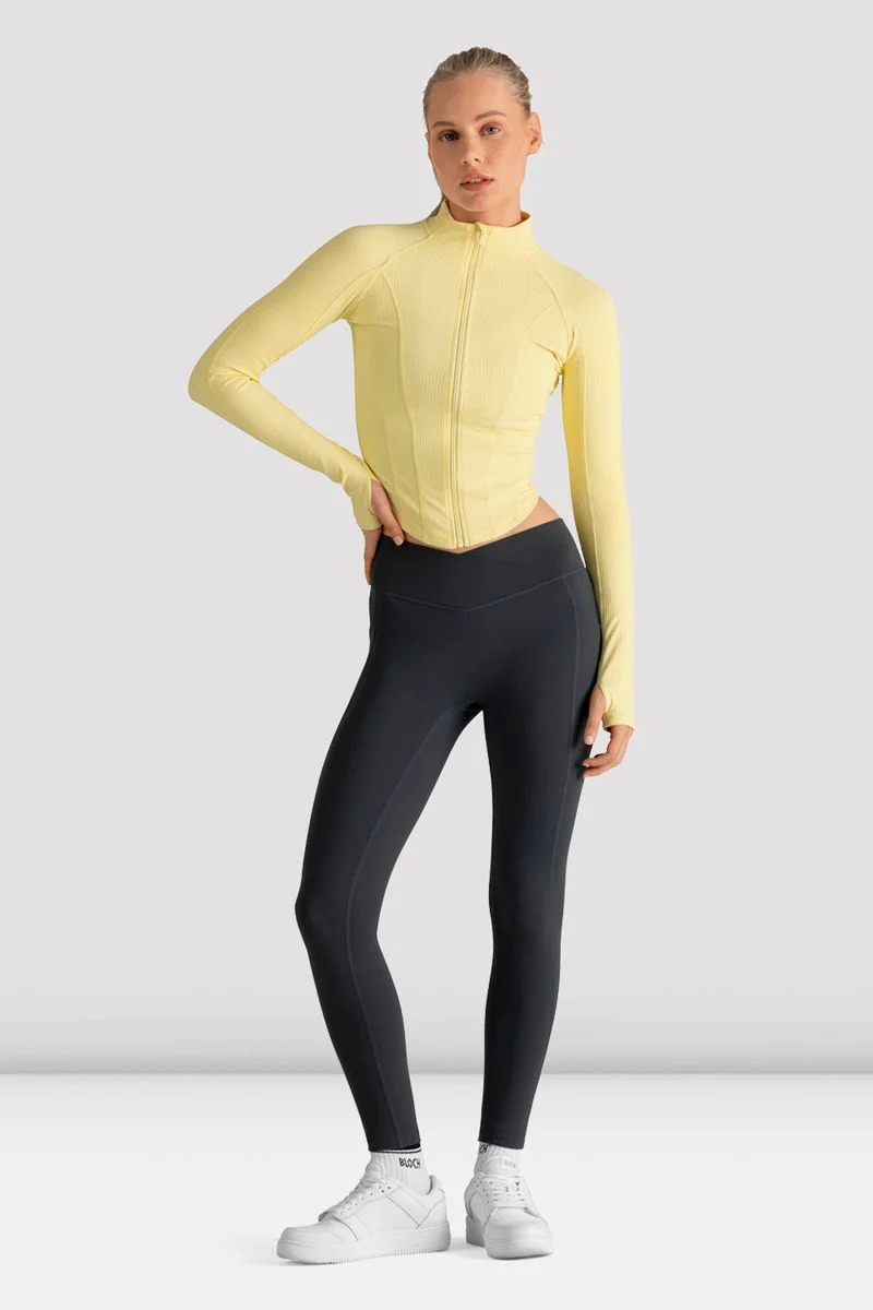 Ladies Apex Rib Contour Zip Jacket - Image 3