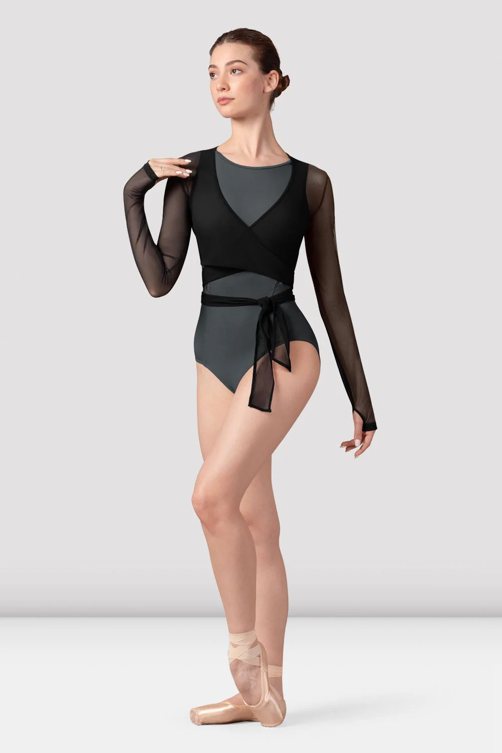 Ladies Bethan Mesh Wrap Top