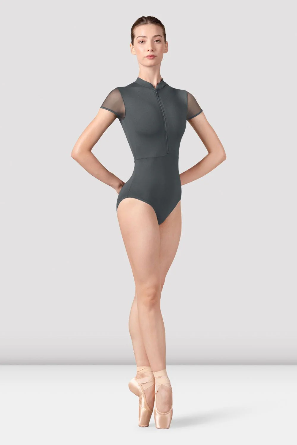 Ladies Ffion Zip Front Leotard