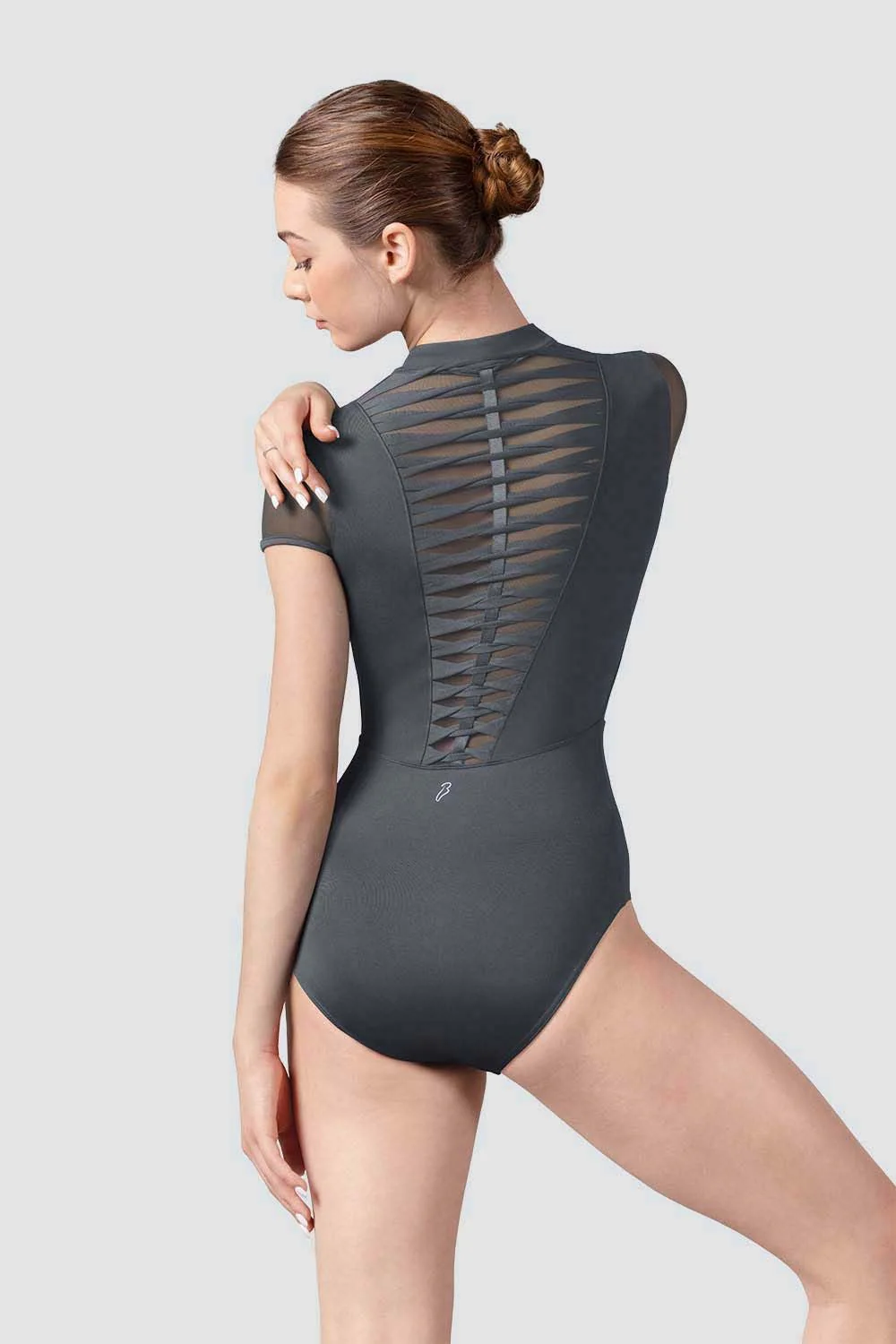 Ladies Ffion Zip Front Leotard - Image 2