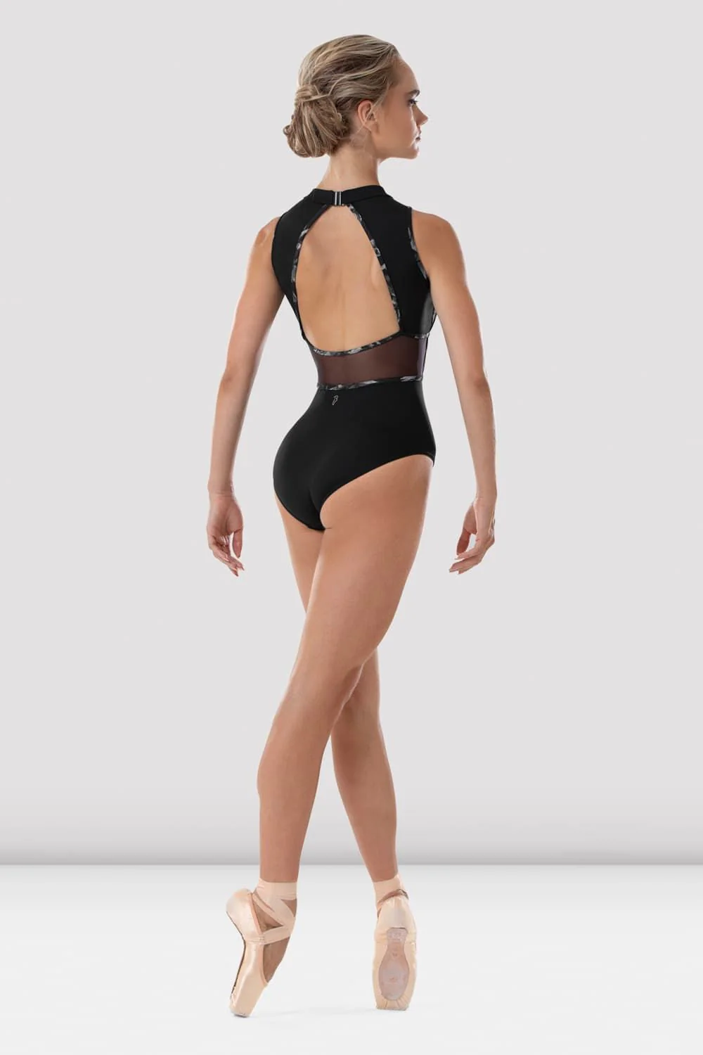 Ladies Kara Floral Open Back Leotard - Image 2