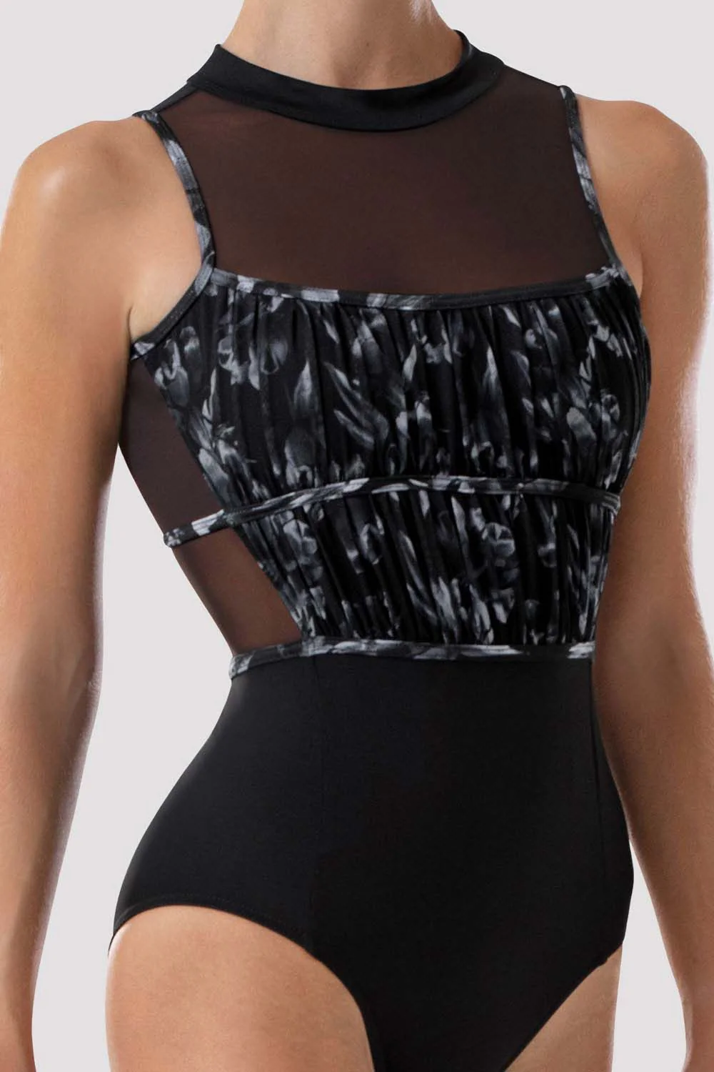 Ladies Kara Floral Open Back Leotard - Image 3