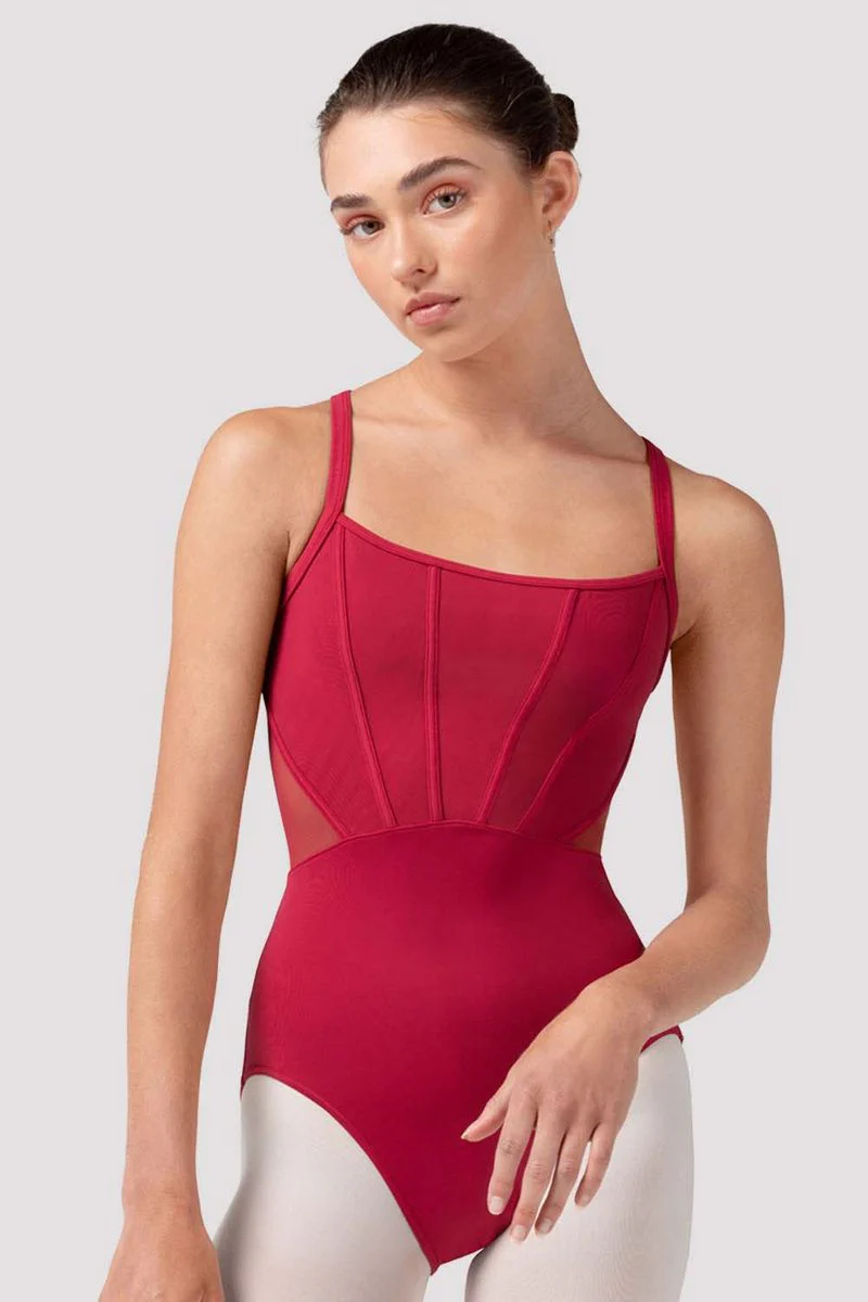 Ladies Mia Mesh Back Leotard - Image 2