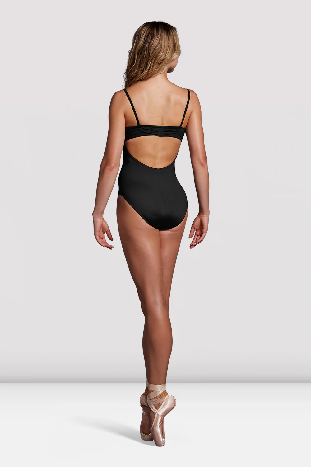 Ladies Mirella Black Label Ruched Camisole Leotard - Image 2