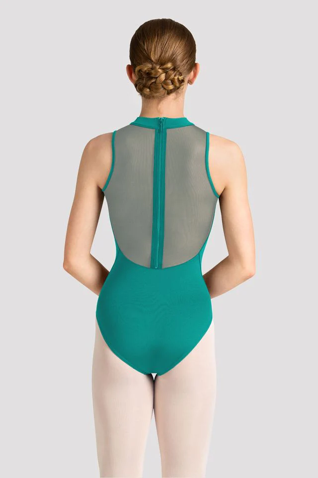 Ladies Mirella Celeste Zip Back Printed Leotard - Image 3
