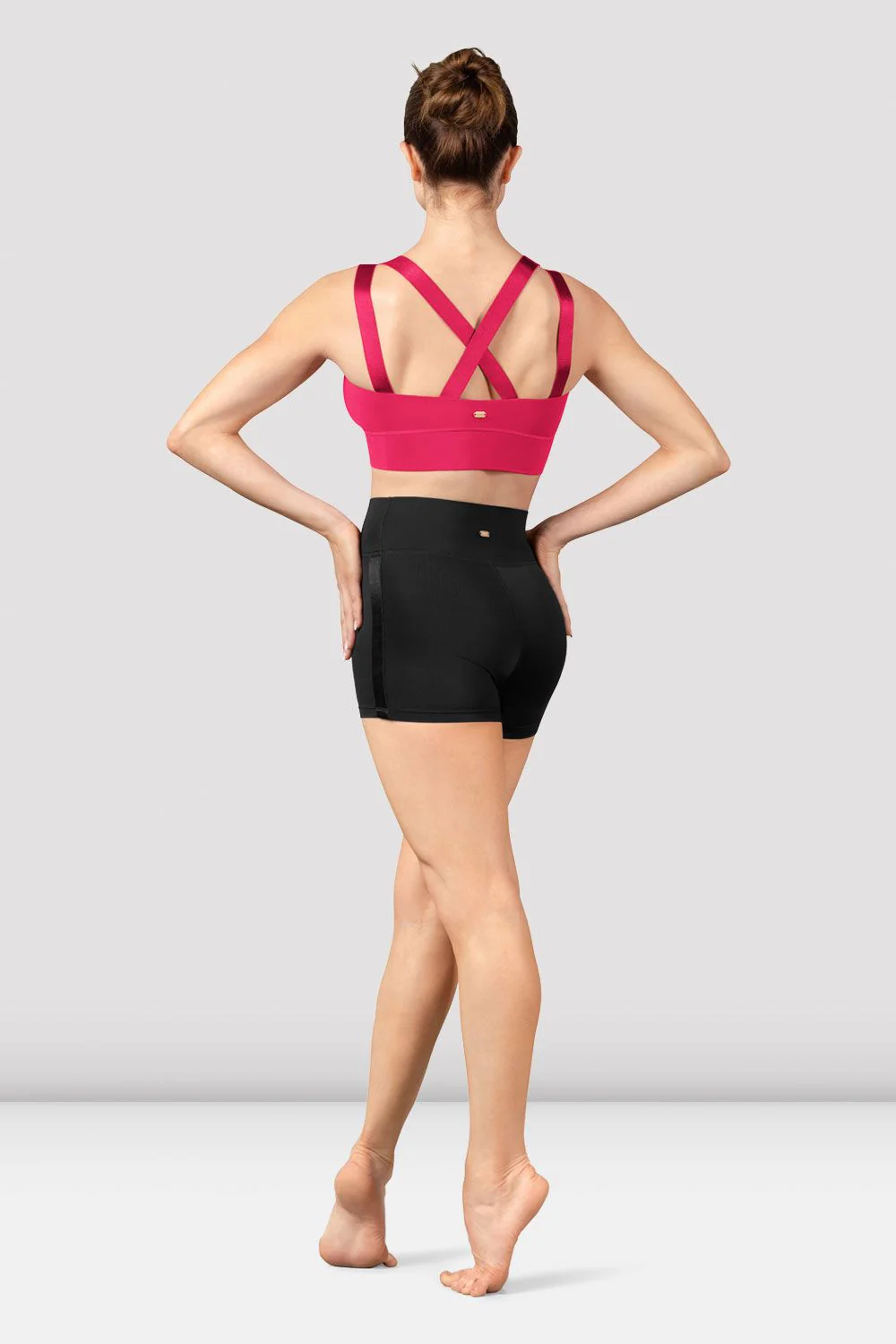 Ladies Mirella Majesty Cross Back Crop Top - Image 3