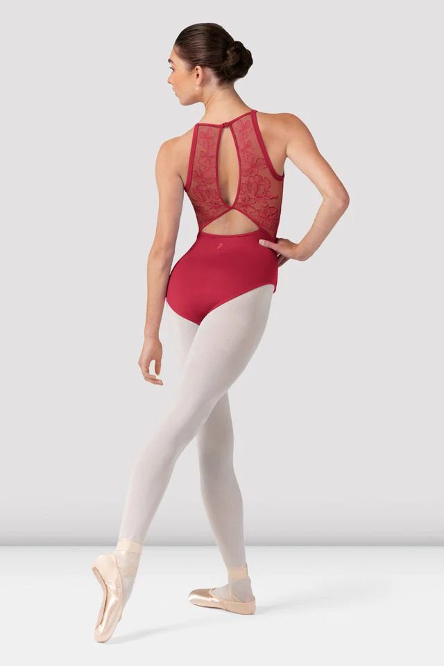 Tween Iris Floral Halterneck Leotard - Image 3